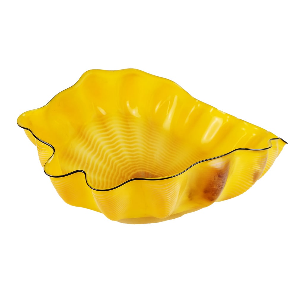 Attrib. to Dale CHIHULY: Yellow "Seaform" Sculptur (1 of 10)