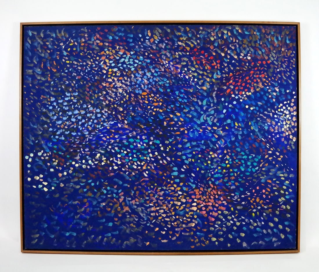 Vincent MASTRACCO: Large Abstract Oil on Canvas (1 of 3)