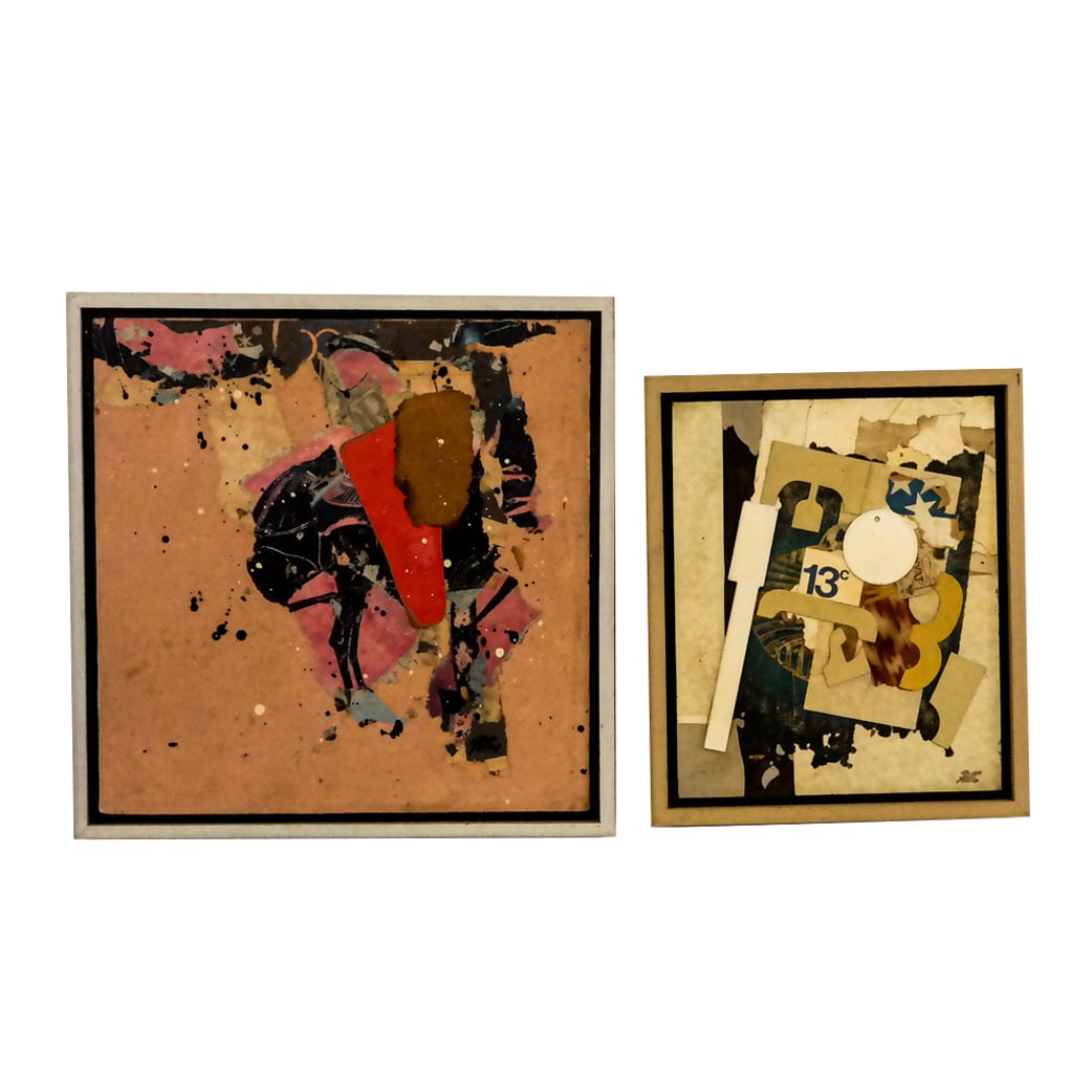 Two Works on Paper, Signed Illegibly (1 of 12)