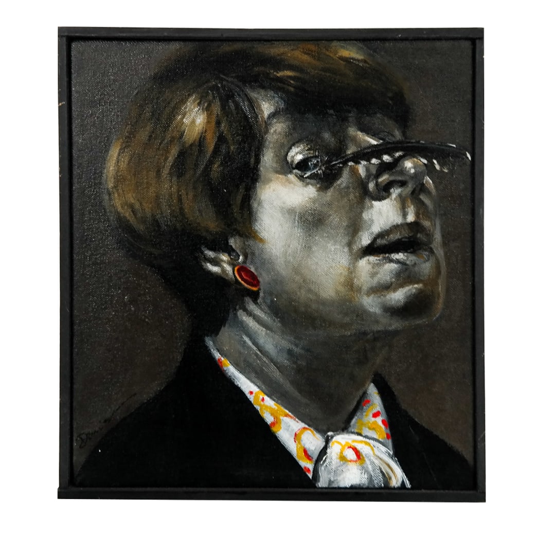 Lynn DAVIDSON: "Feather on Nose" - Oil Painting (1 of 9)