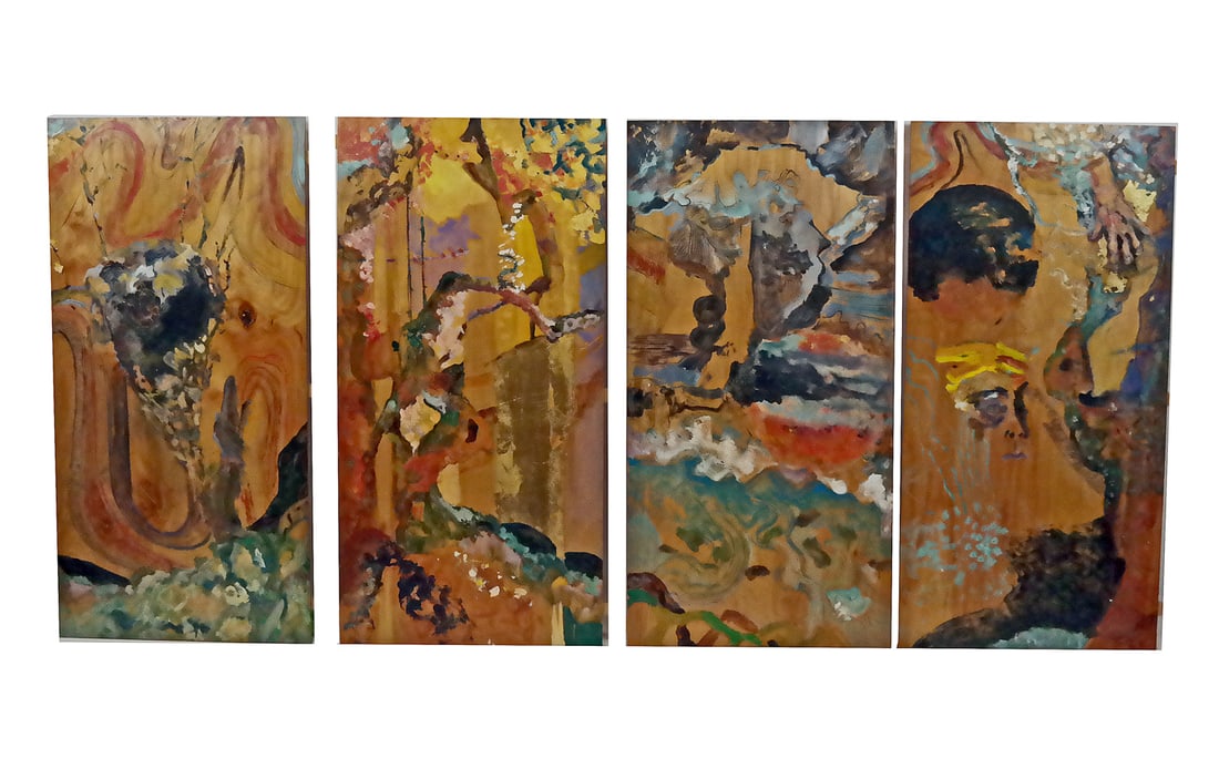 Judy PATTERSON: 4-Panel Landscape Painting (1 of 7)