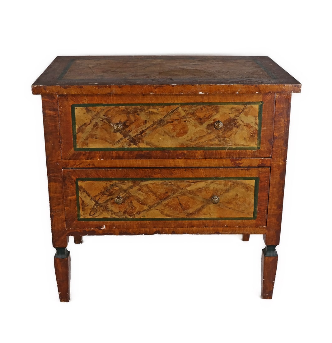 Mid-20th C. Decorated Miniature Chest (1 of 6)
