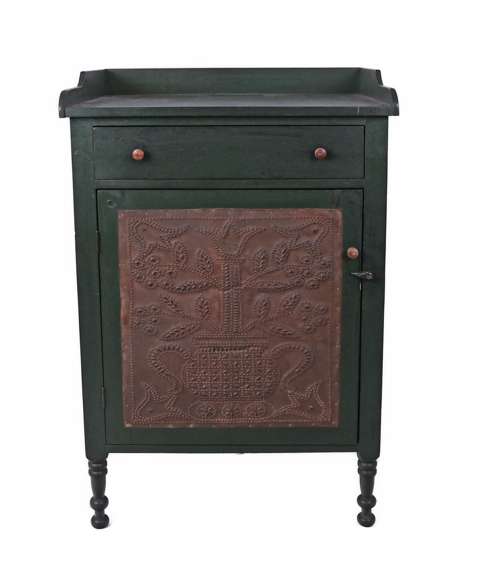 Early 20th C. Green Painted Pie Safe (1 of 7)