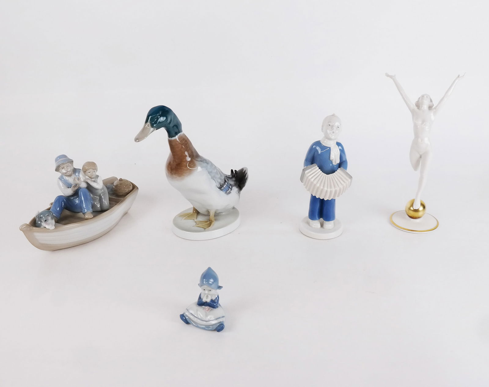 Group of Continental Porcelain Figures (5) (1 of 9)