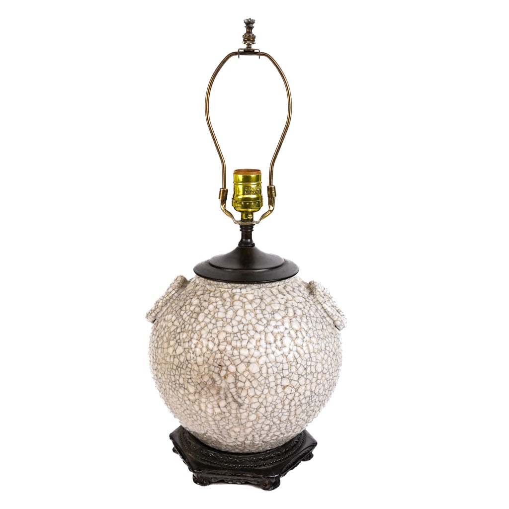 Chinese Crackle Glaze Ceramic Vase Lamp (1 of 6)