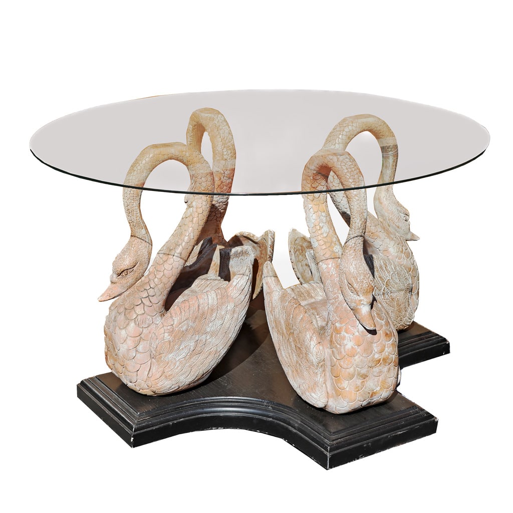 Continental Carved & Limed Wood Center Table (1 of 11)