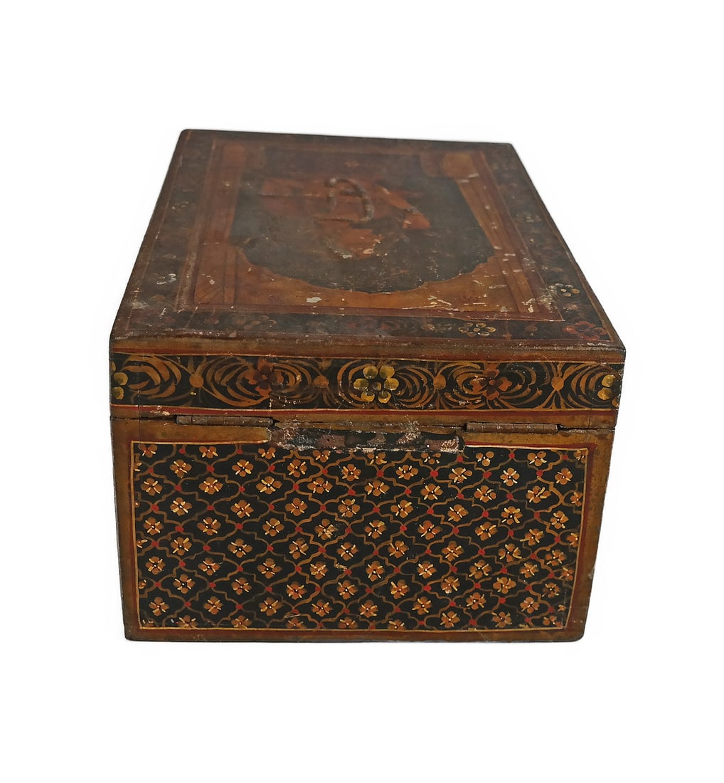 Vintage Indian Painted Display box (1 of 5)