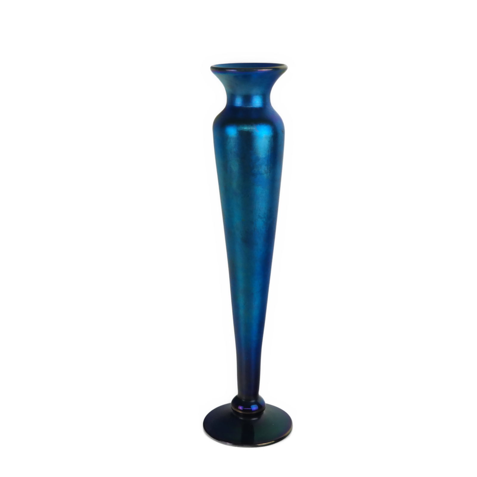 L.C. T. Blue Favrile Glass Vase (1 of 3)