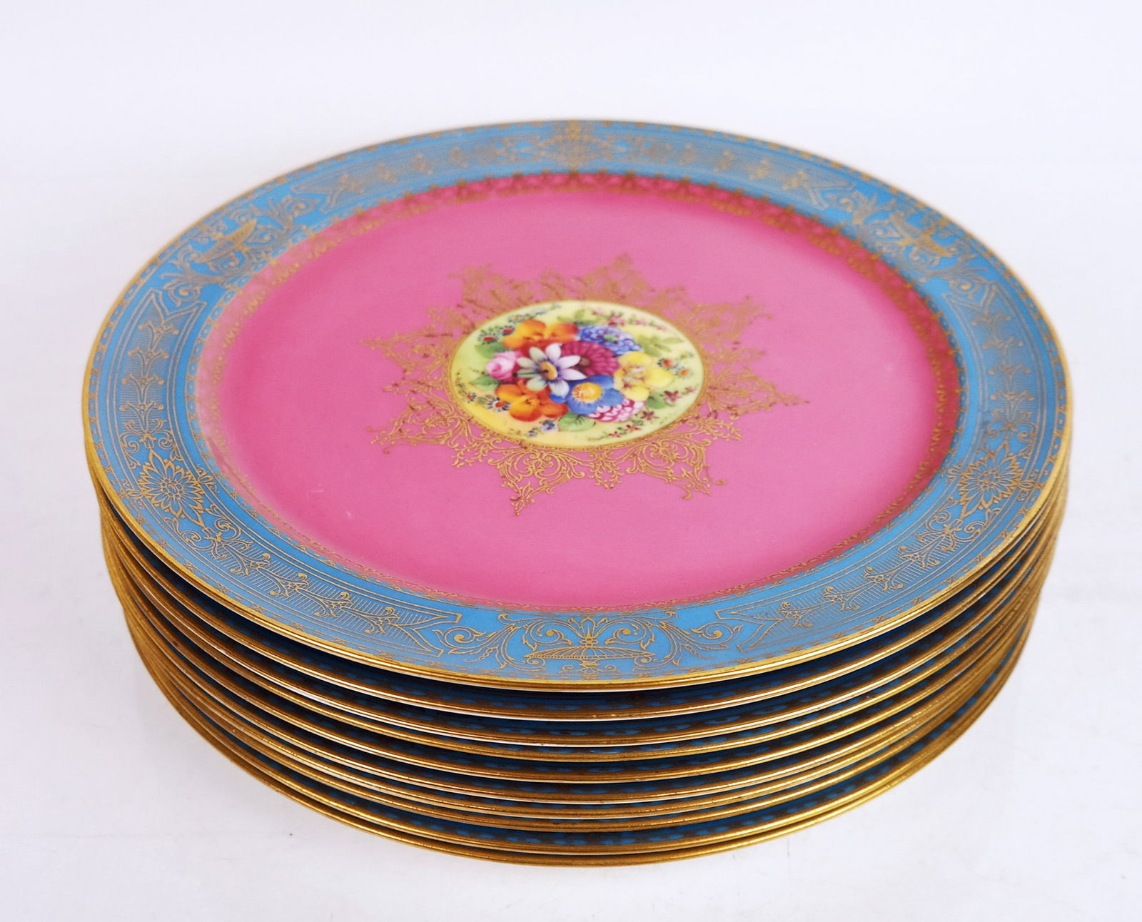 Royal Worcester Porcelain Dinner Plates (1 of 12)