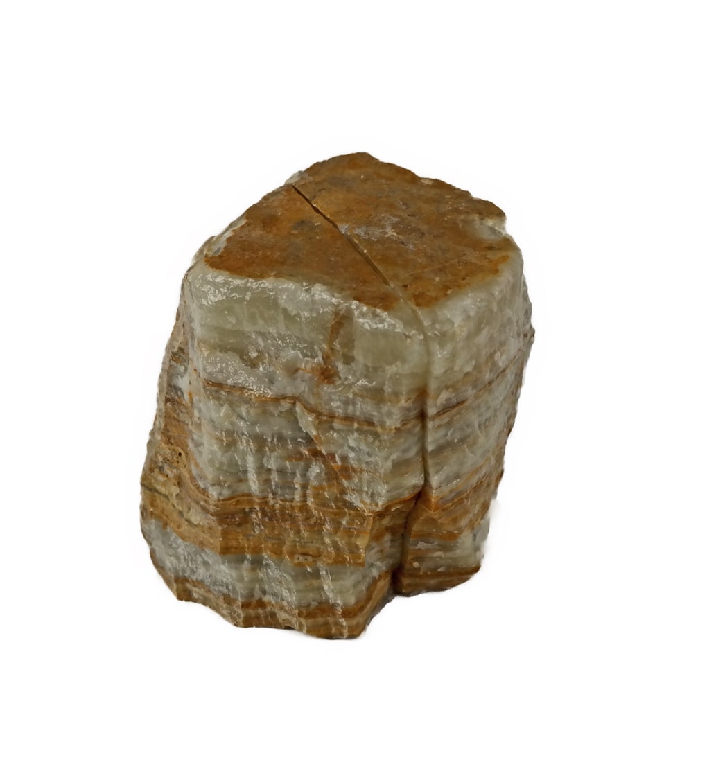 Pair of Sliced & Polished Onyx Bookends (1 of 4)