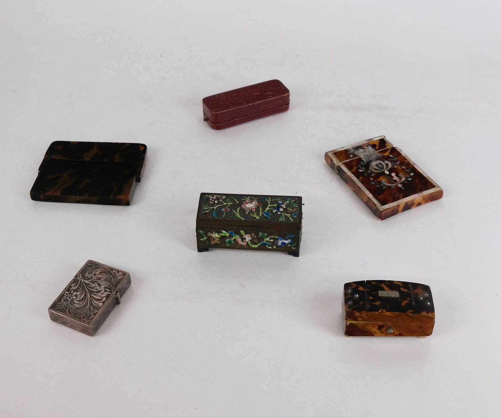 Six Miniature Various Boxes (1 of 10)