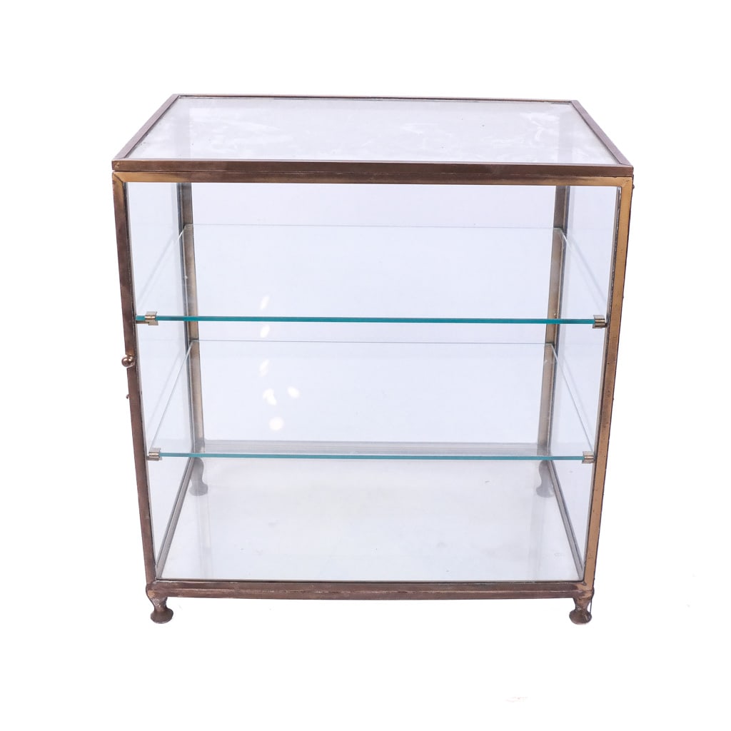 Brass Miniature Three-Shelf Vitrine (1 of 8)