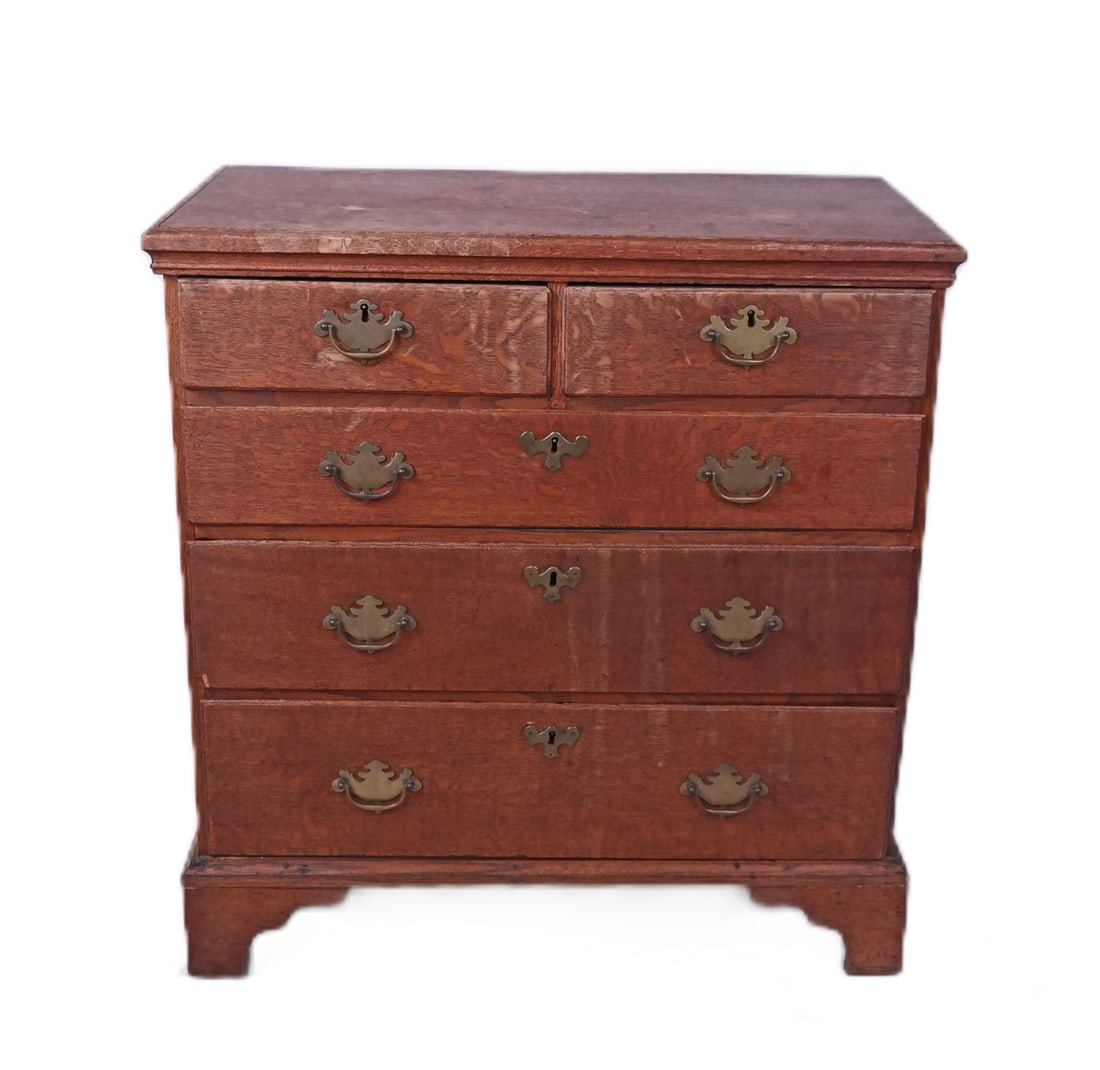 Late 18th C. Oak Chest of Drawers (1 of 5)