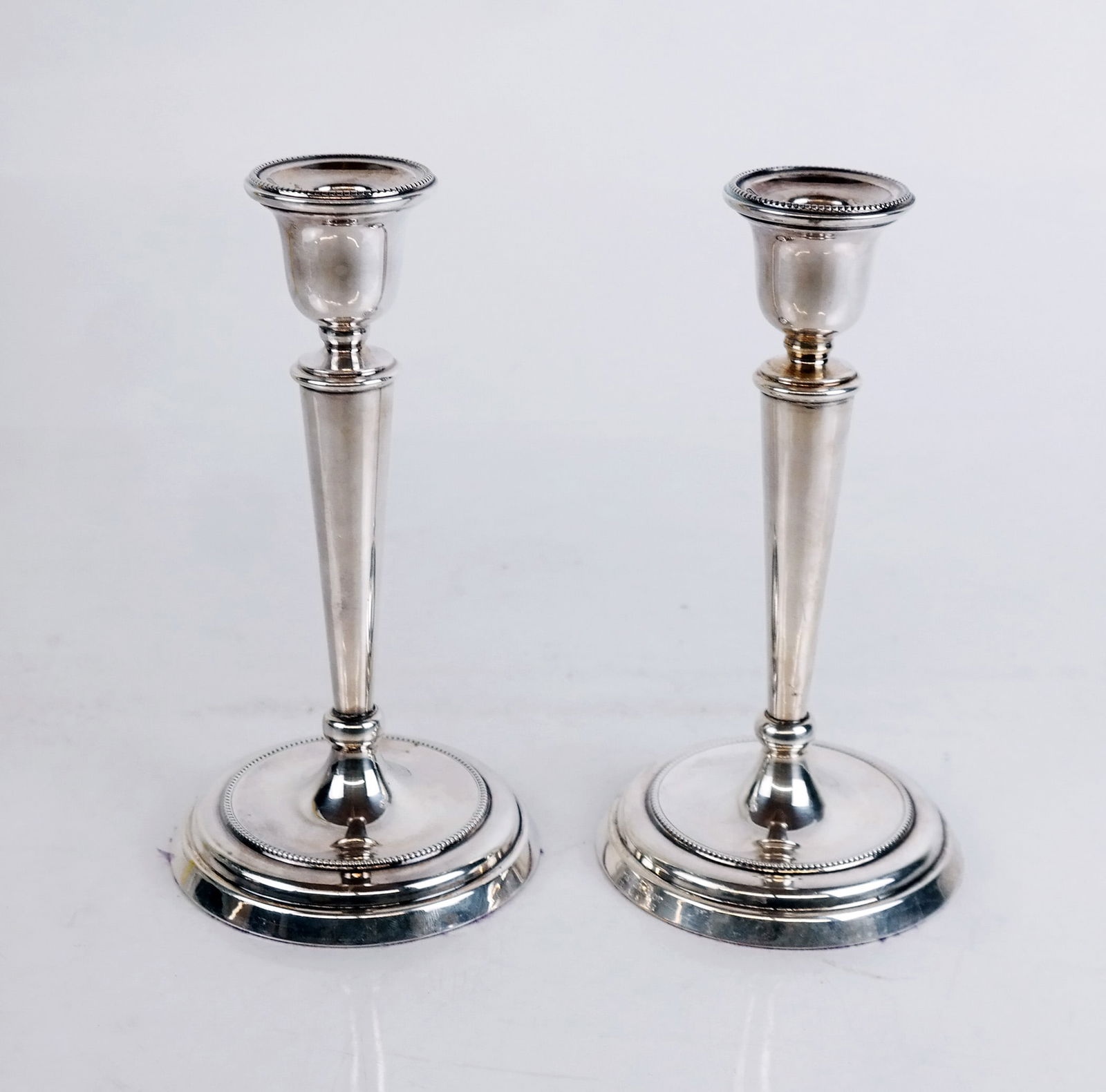 Pair Christian Dior Sterling Silver Candlesticks (1 of 7)