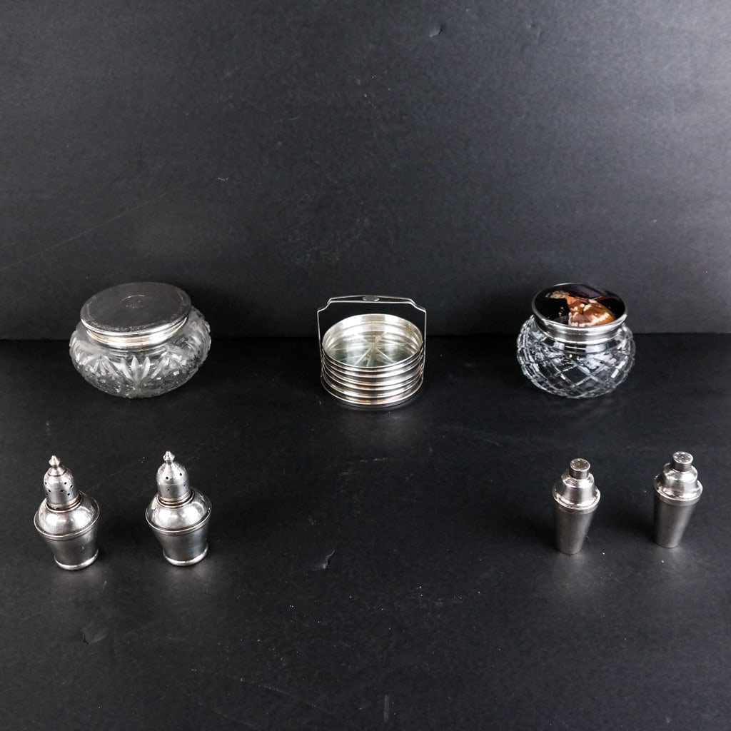 Assorted Silver Mounted Glass Articles (1 of 11)