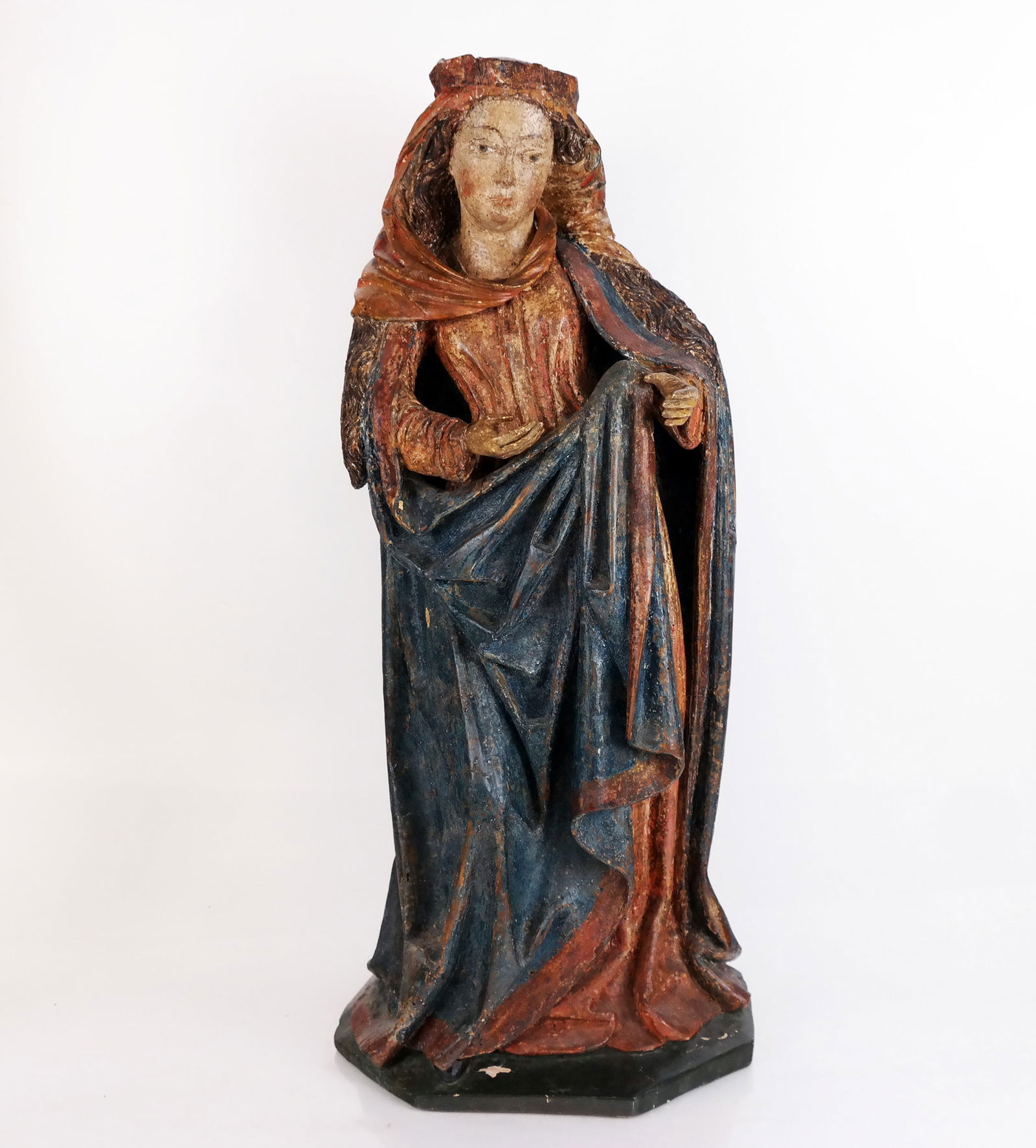 Continental Carved Polychrome Wood Sculpture (1 of 11)