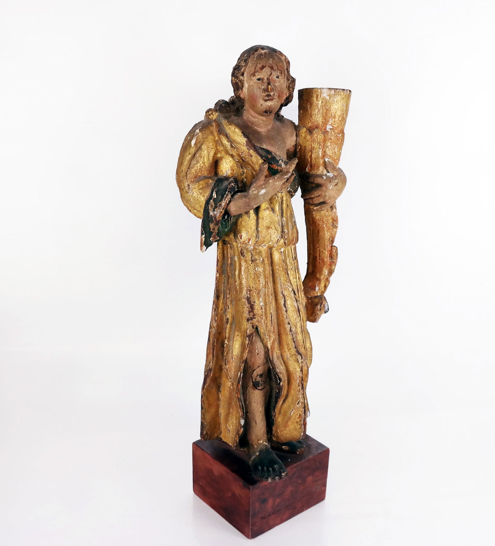 Continental Carved Polychrome Wood Sculpture (1 of 10)