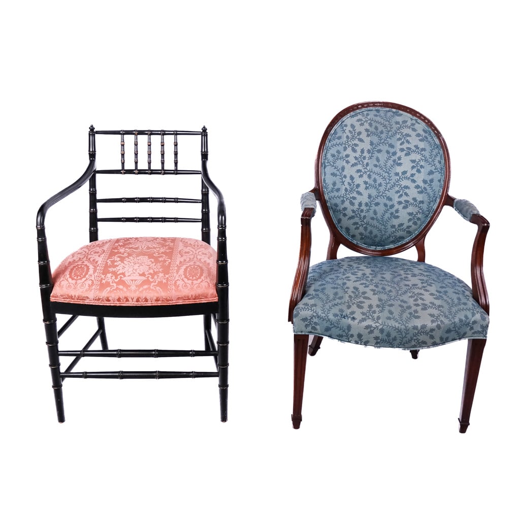 Two English Carved Open Armchairs (1 of 10)