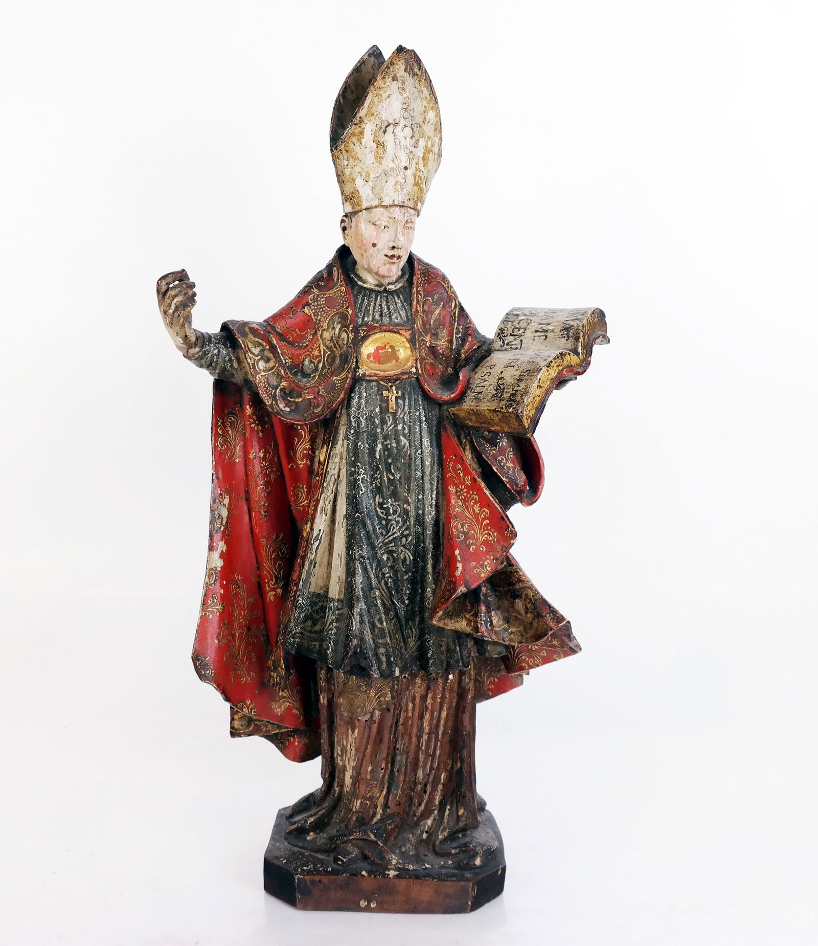 Continental Carved Polychrome Wood Sculpture (1 of 10)