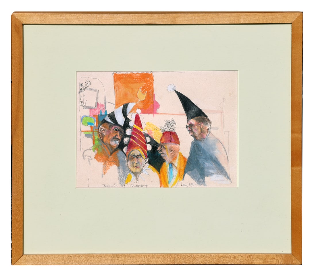 Joel BECKWITH: Figures in Hats - Print (1 of 4)