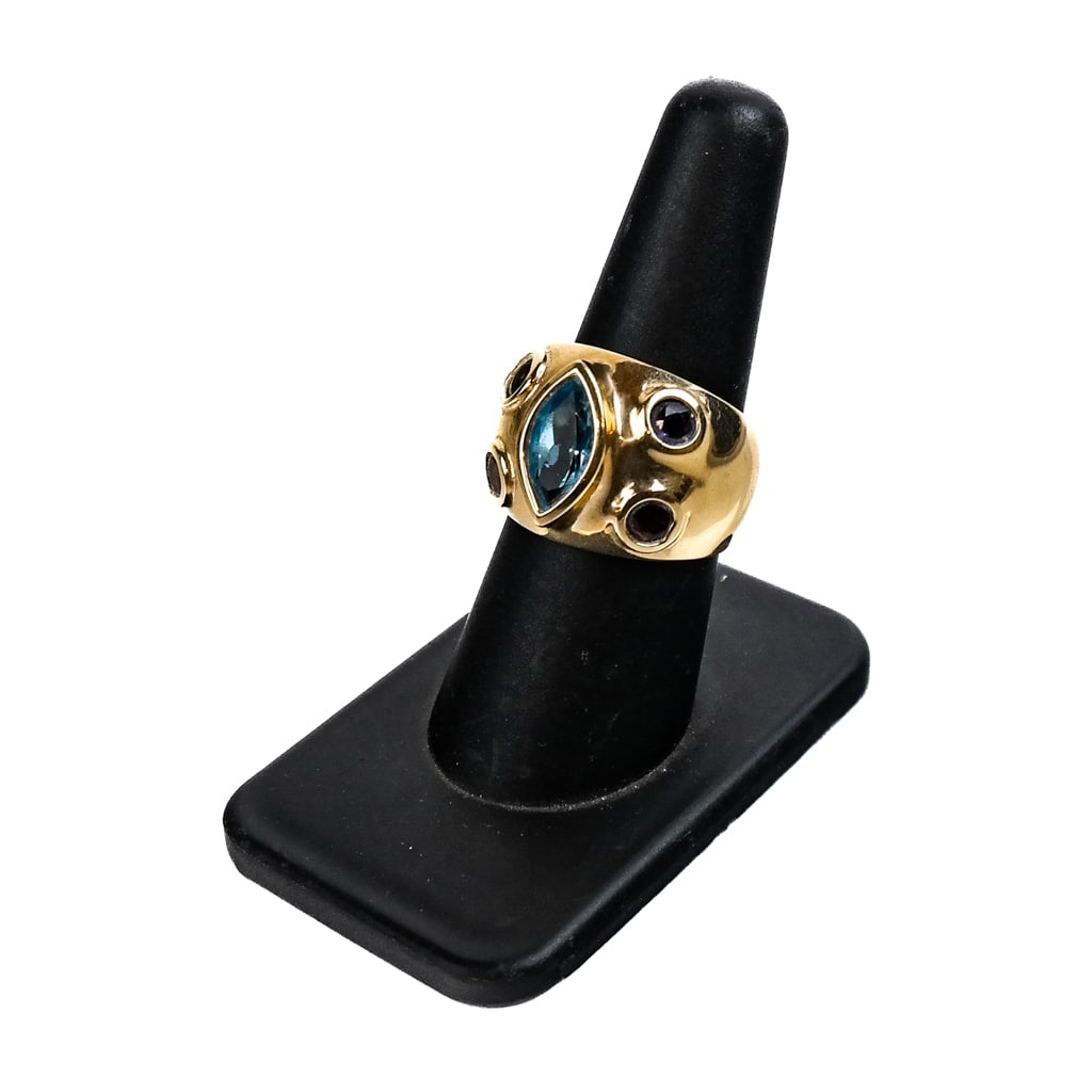 14K Gold and Colored Stones Ring (1 of 10)