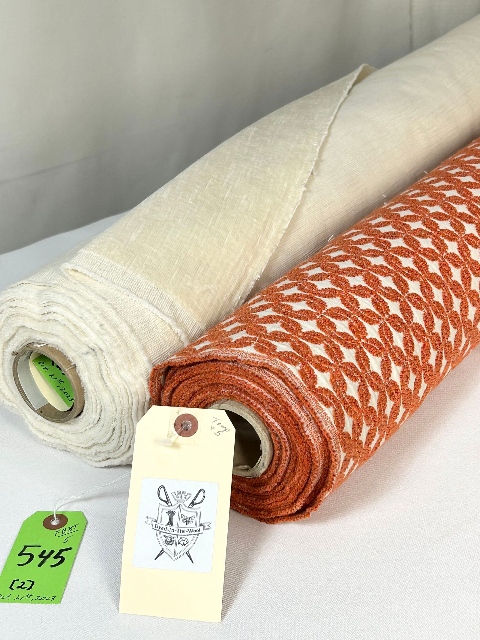 Randolph Jacquard and Fret's Linen Velvet Fabrics (1 of 6)