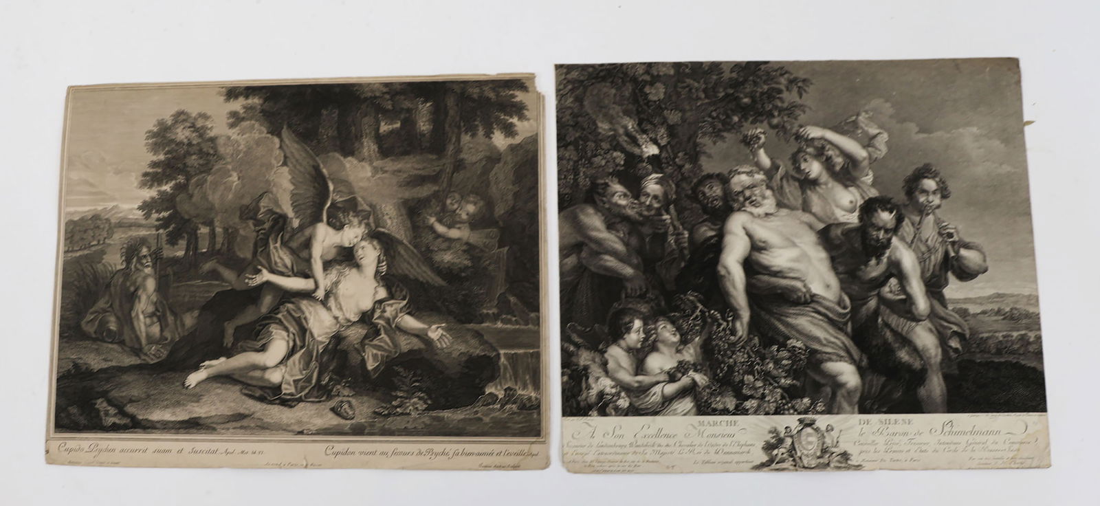 Two Antique French Etchings (1 of 4)