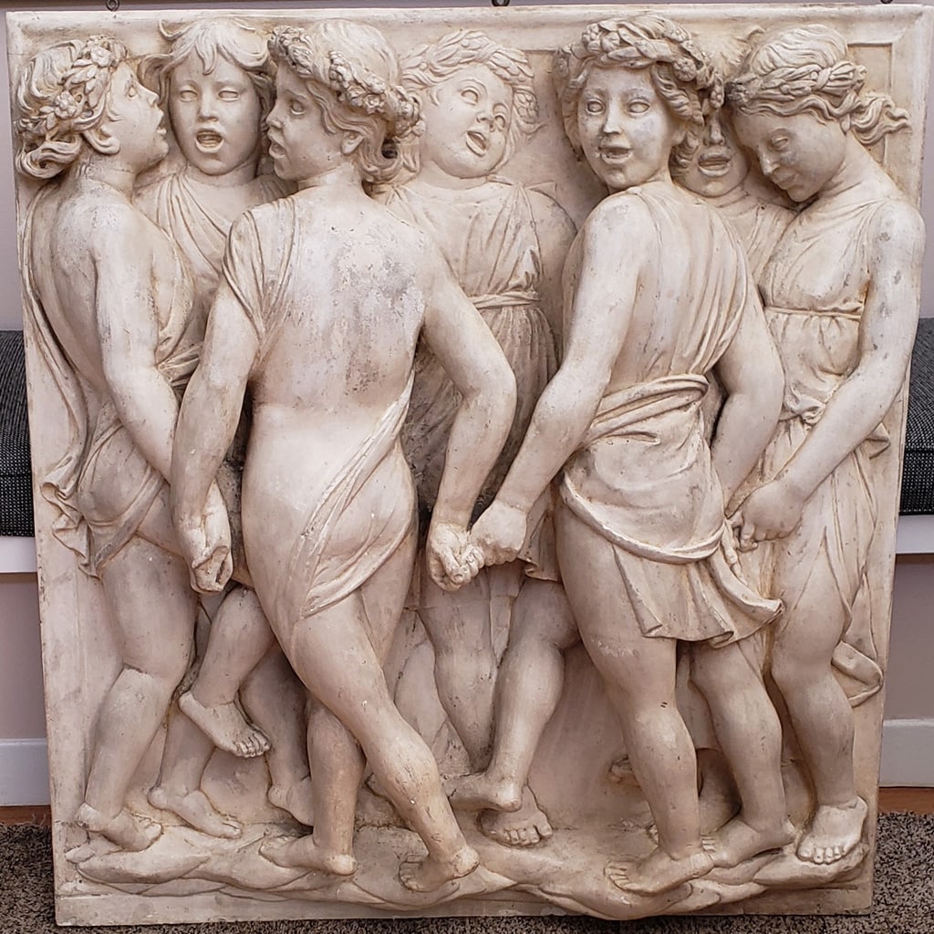 Mannor of Luca Della Robia: Plaster Bas Relief (1 of 3)