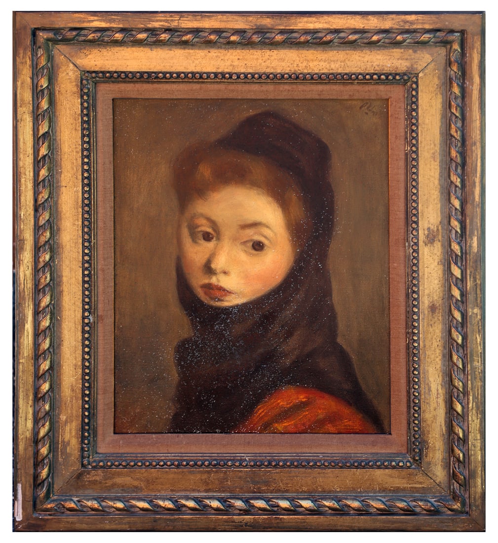 Robert PHILIPP: "Young Girl..." - Oil on Canvas (1 of 4)