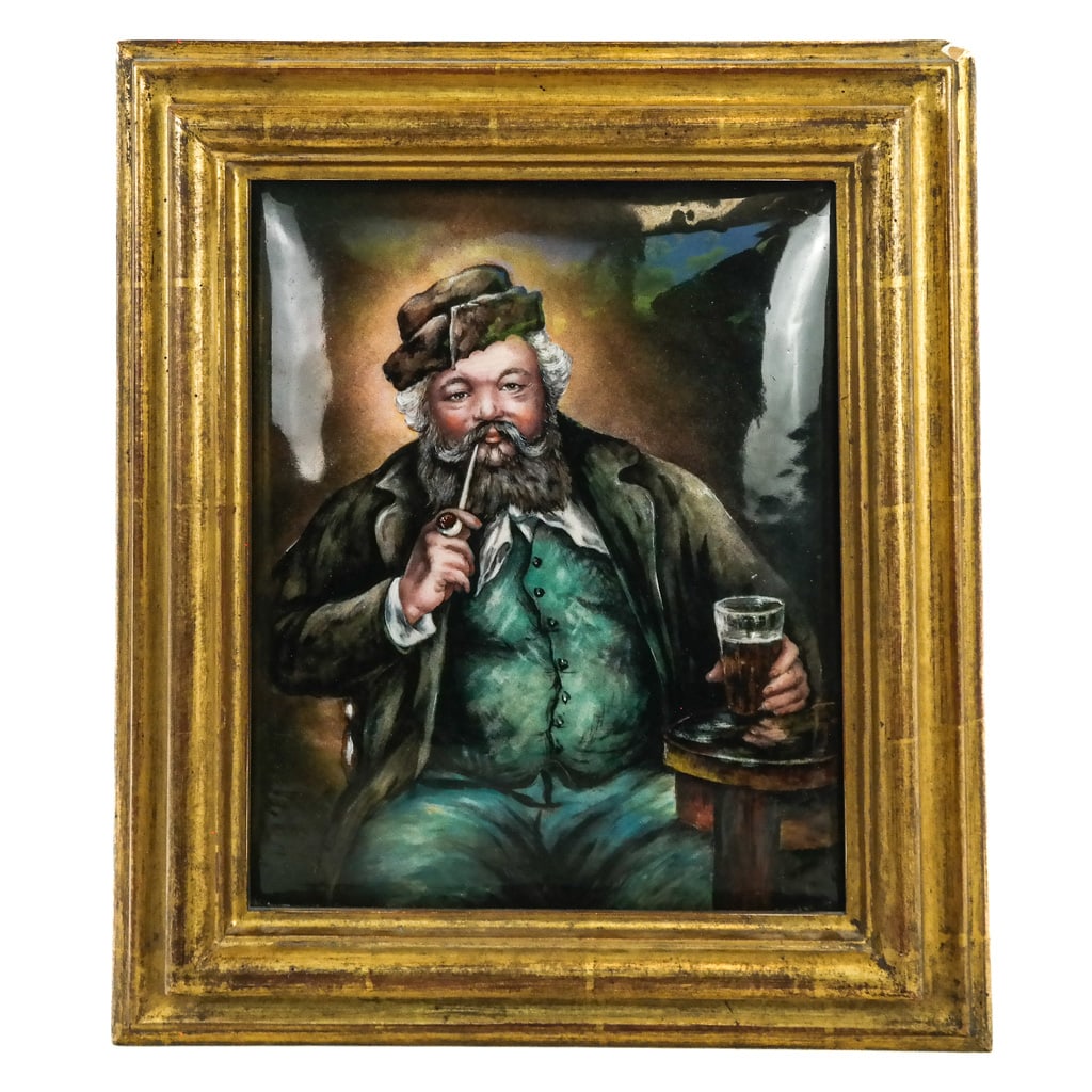 French Painted Enamel Portrait of a Man (1 of 9)