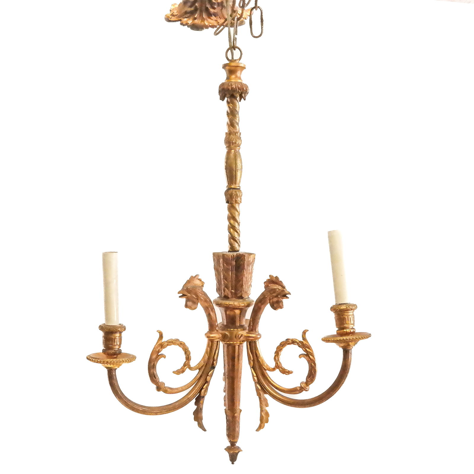 Louis XVI-Style Gilt Bronze Chandelier (1 of 9)