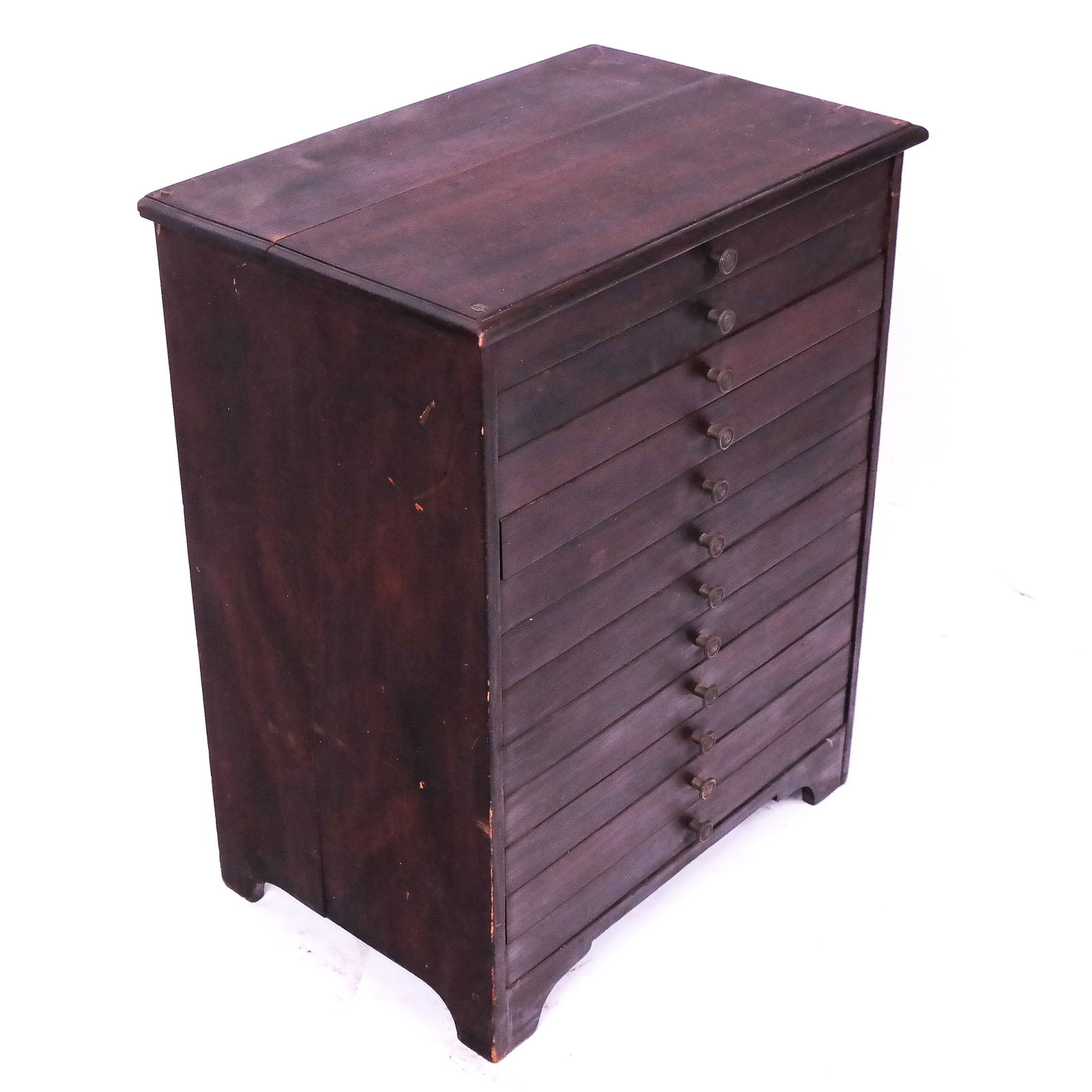 Antique Petite Twelve-Drawer Chest (1 of 6)