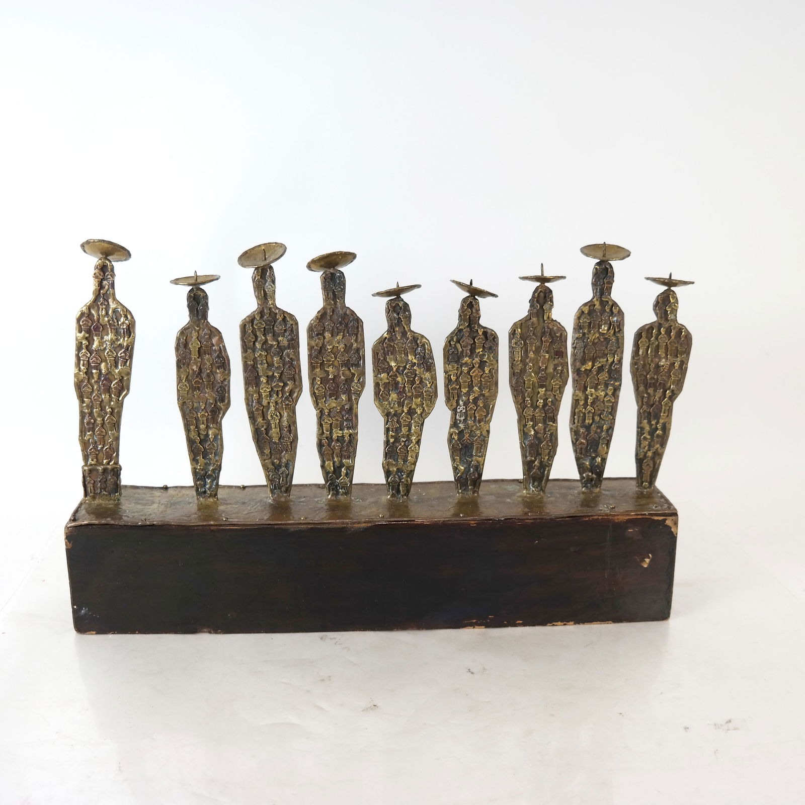 Gilt Metal Figural Menorah (1 of 6)