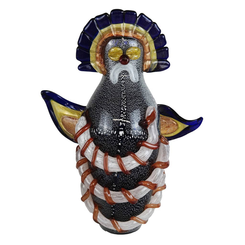 Large Italian Art Glass Vase / Sculpture Auction