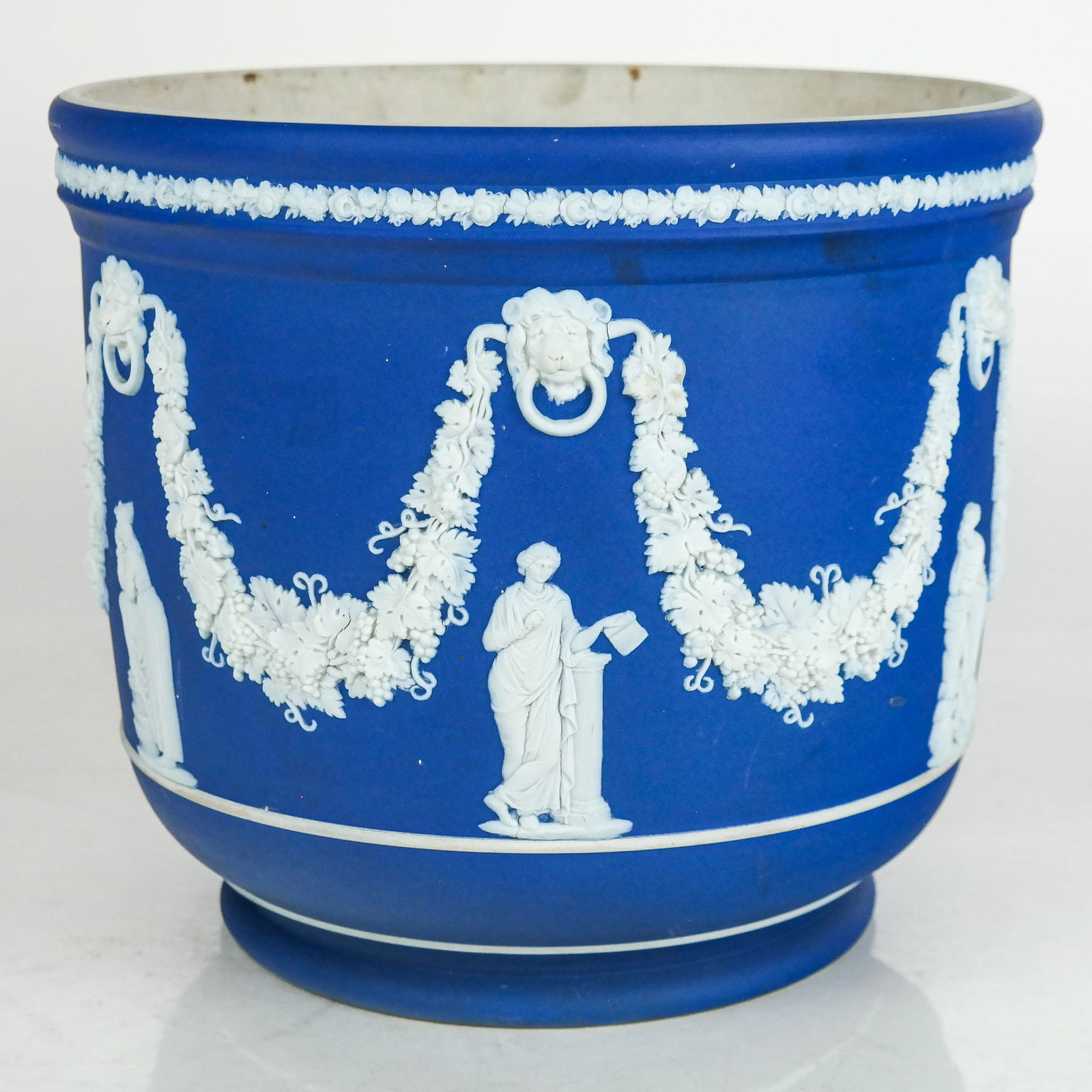Large Wedgwood Blue Jasperware Planter (1 of 11)
