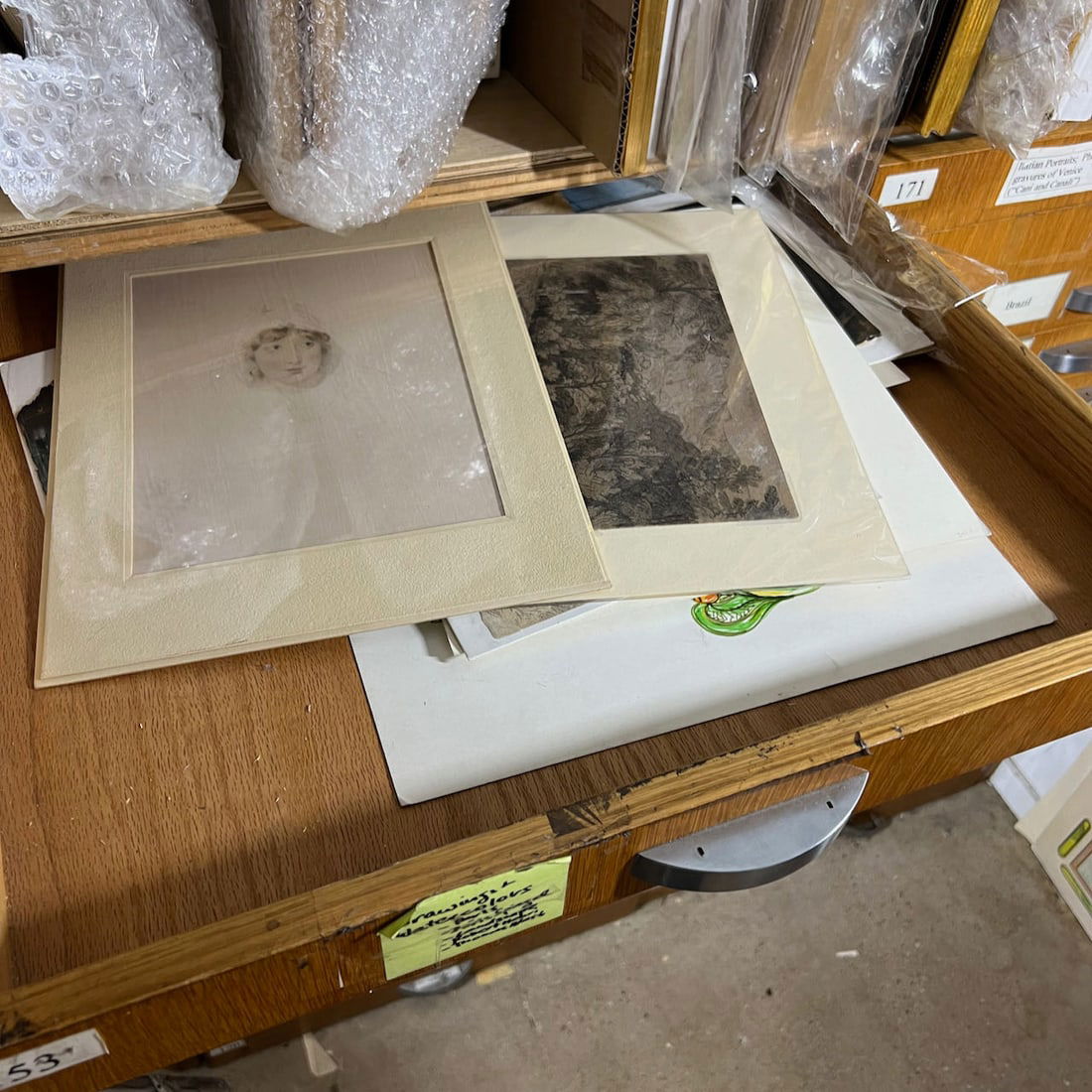 Assorted Antique Drawings, Prints & Paintings (1 of 9)