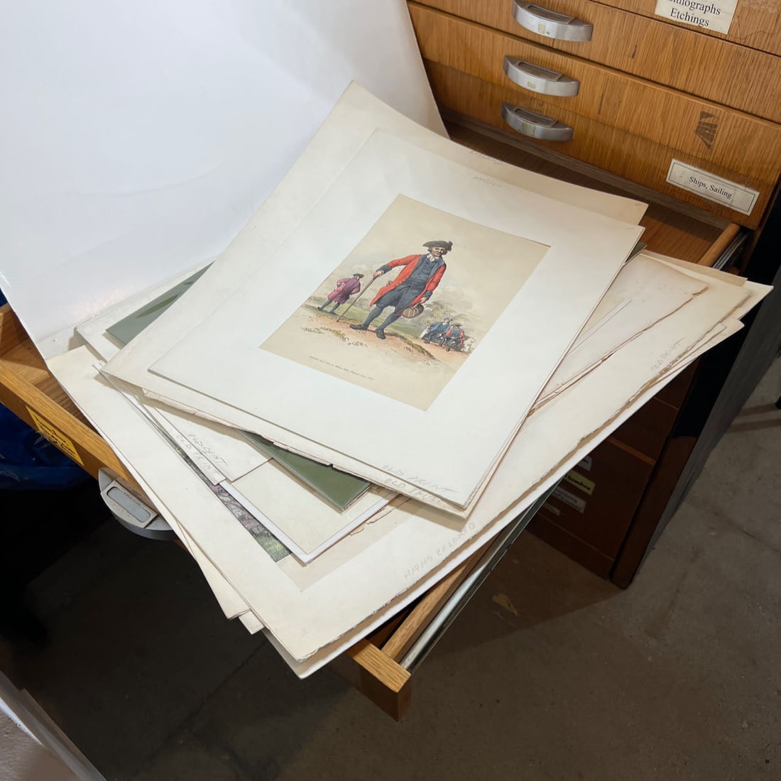 Assorted 19th/20th C. Color & Hand Colored Prints (1 of 9)