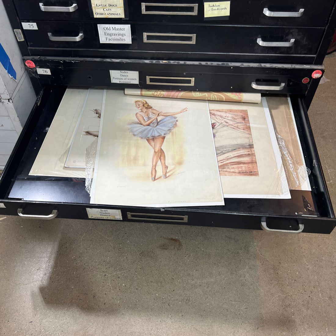 Assorted Nude Portrait Prints (12 Pcs.): Assorted nude works and portraits of women, including prints, engravings, drawings, paintings, and more depicting subjects such as nude portraits, reclining women, dance and fashion, Louis Icart illus