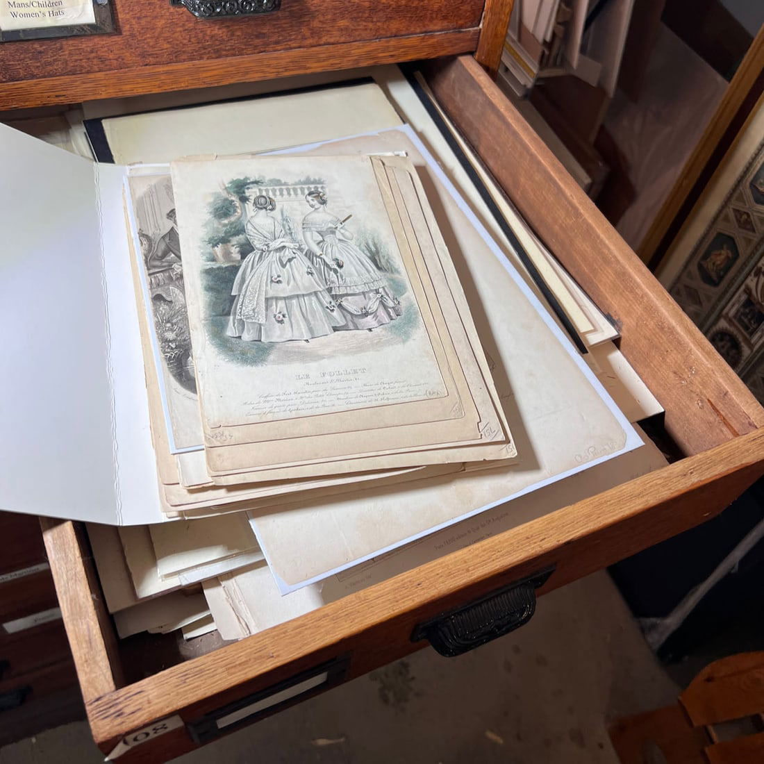 Large Group of Antique French Decorative Prints (1 of 11)