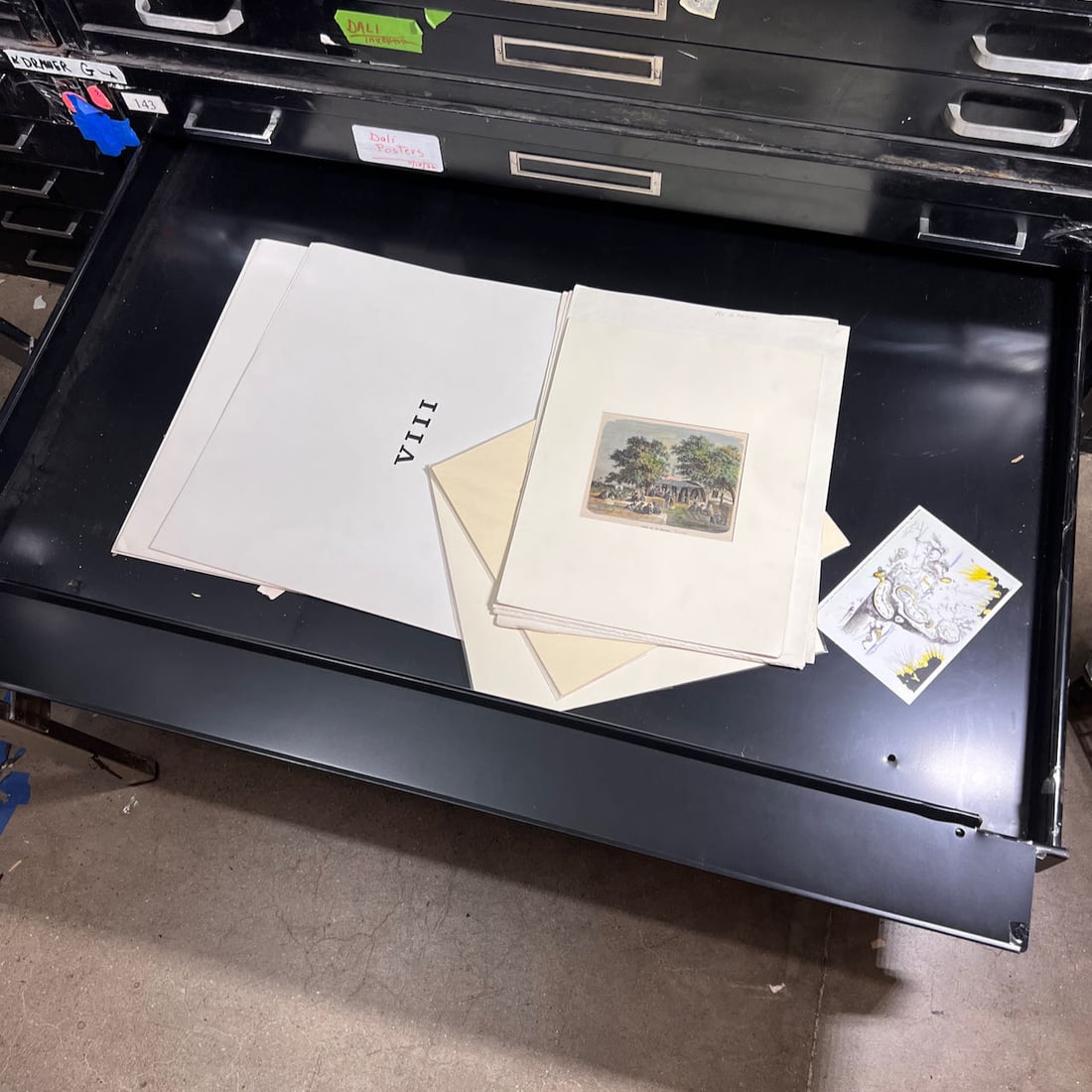 One Folder of Classical Prints & Etchings (1 of 8)