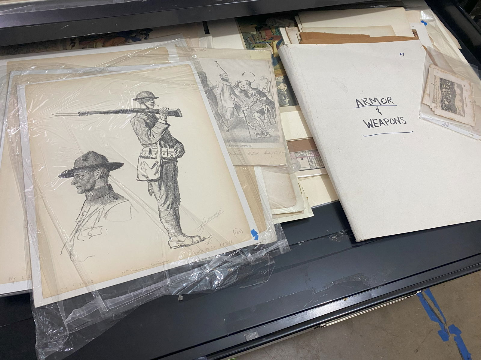 Assorted Antique Political Prints & Etchings (1 of 1)