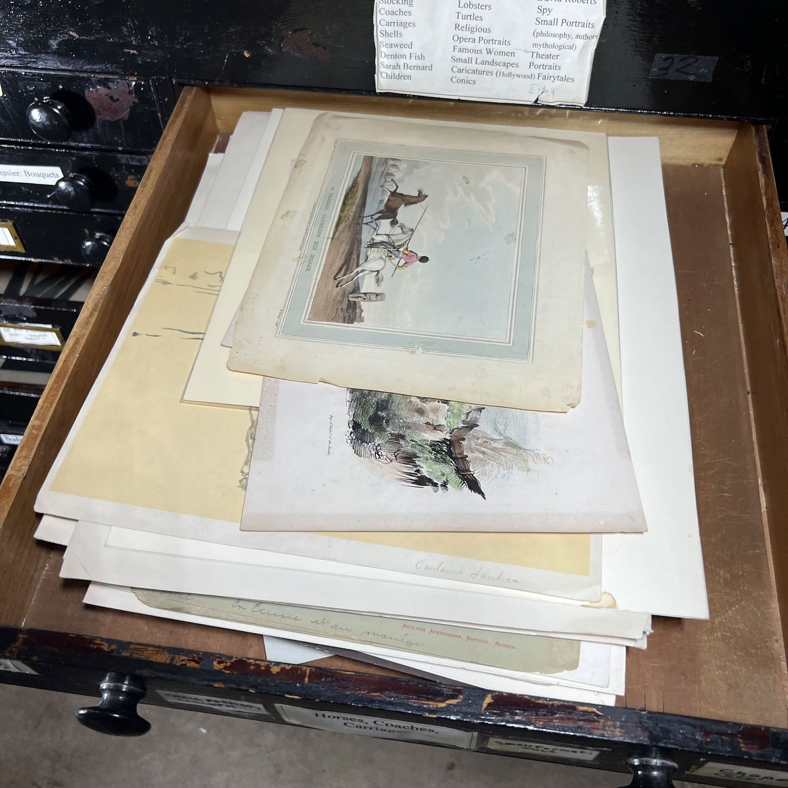 Assorted Antique Horse Related Prints & Etchings (1 of 6)
