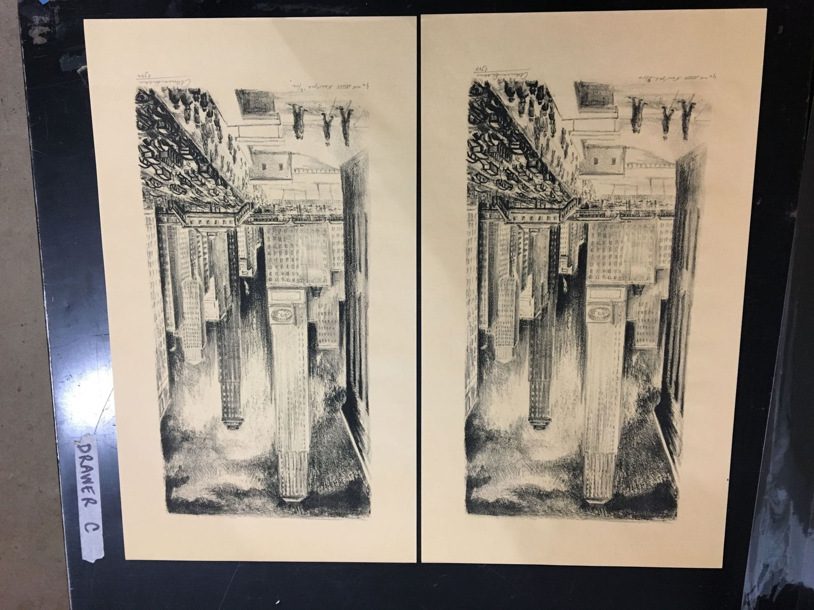 Adriaan LUBBERS: "42nd St." - 2 Lithographs (1 of 9)