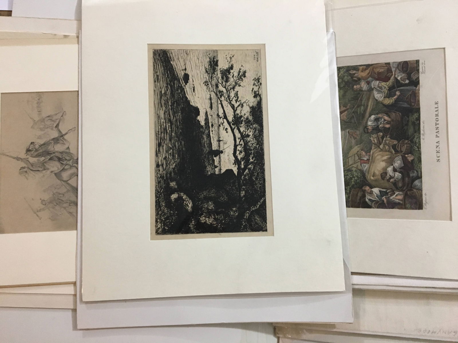 Three Folders of Assorted Decorative Prints (1 of 8)