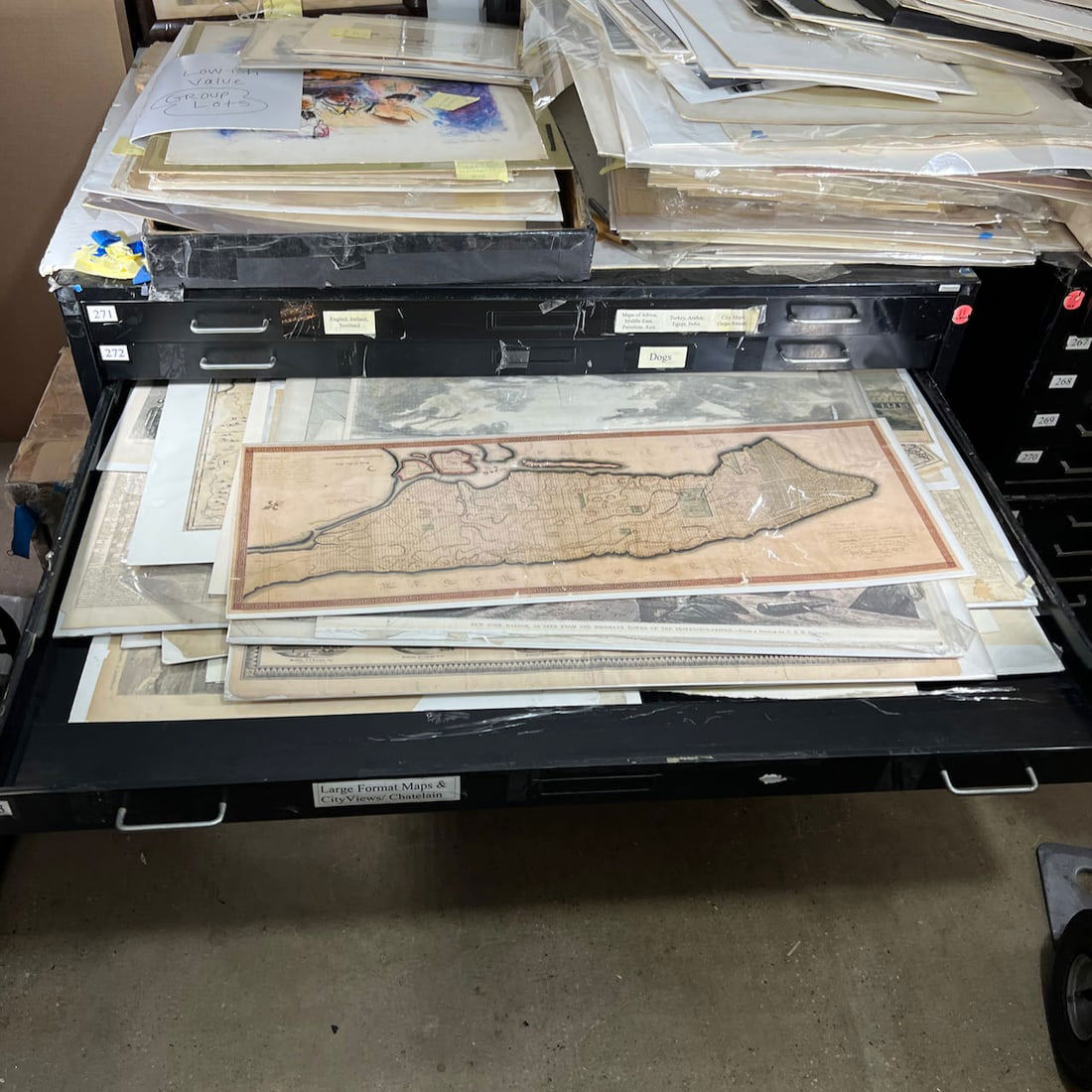 Collection of Large Vintage World Maps (1 of 9)