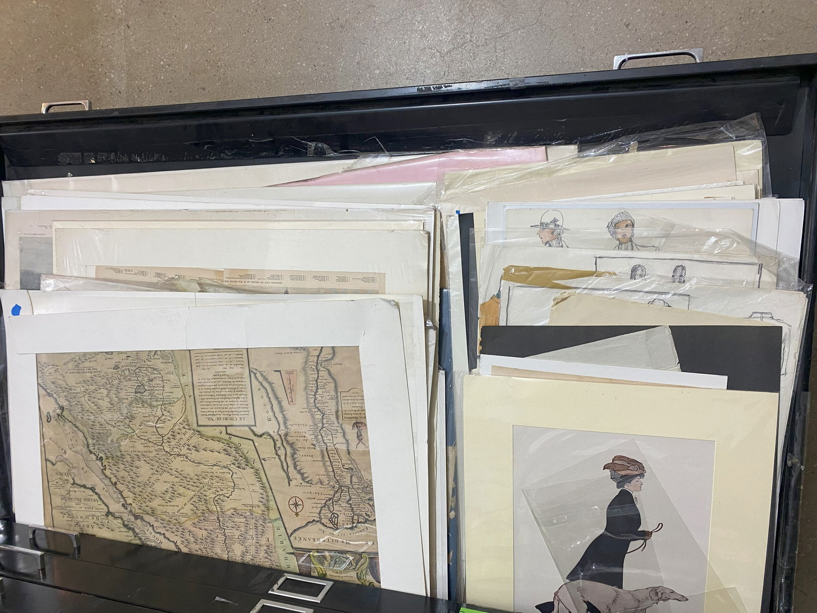 Large Collection of Assorted Antique Prints & Othe (1 of 1)