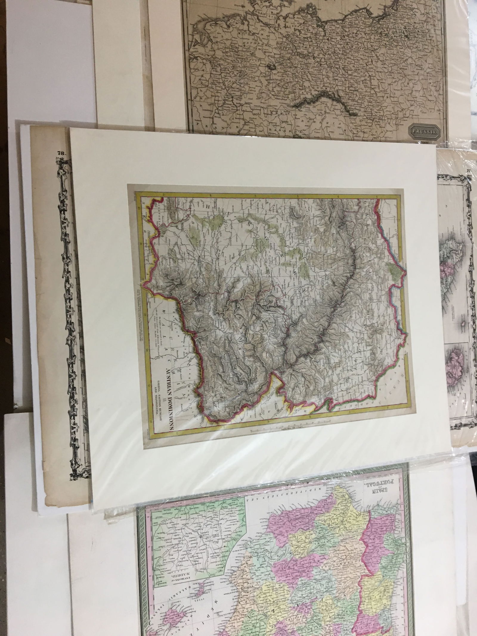 Two Folders of Vintage European Maps (1 of 7)