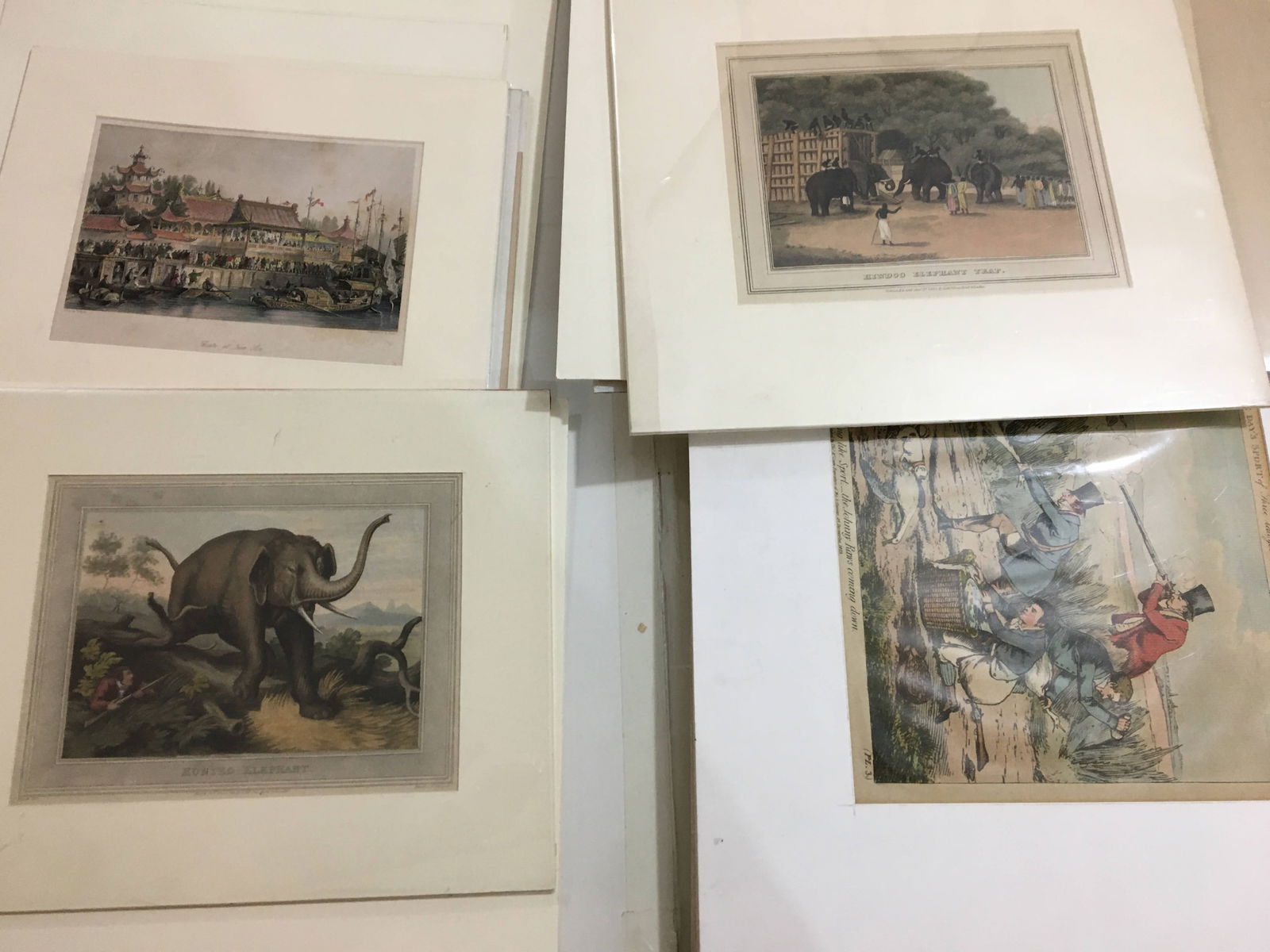 Two Folders of Prints on Wall Street & Hunting (1 of 9)