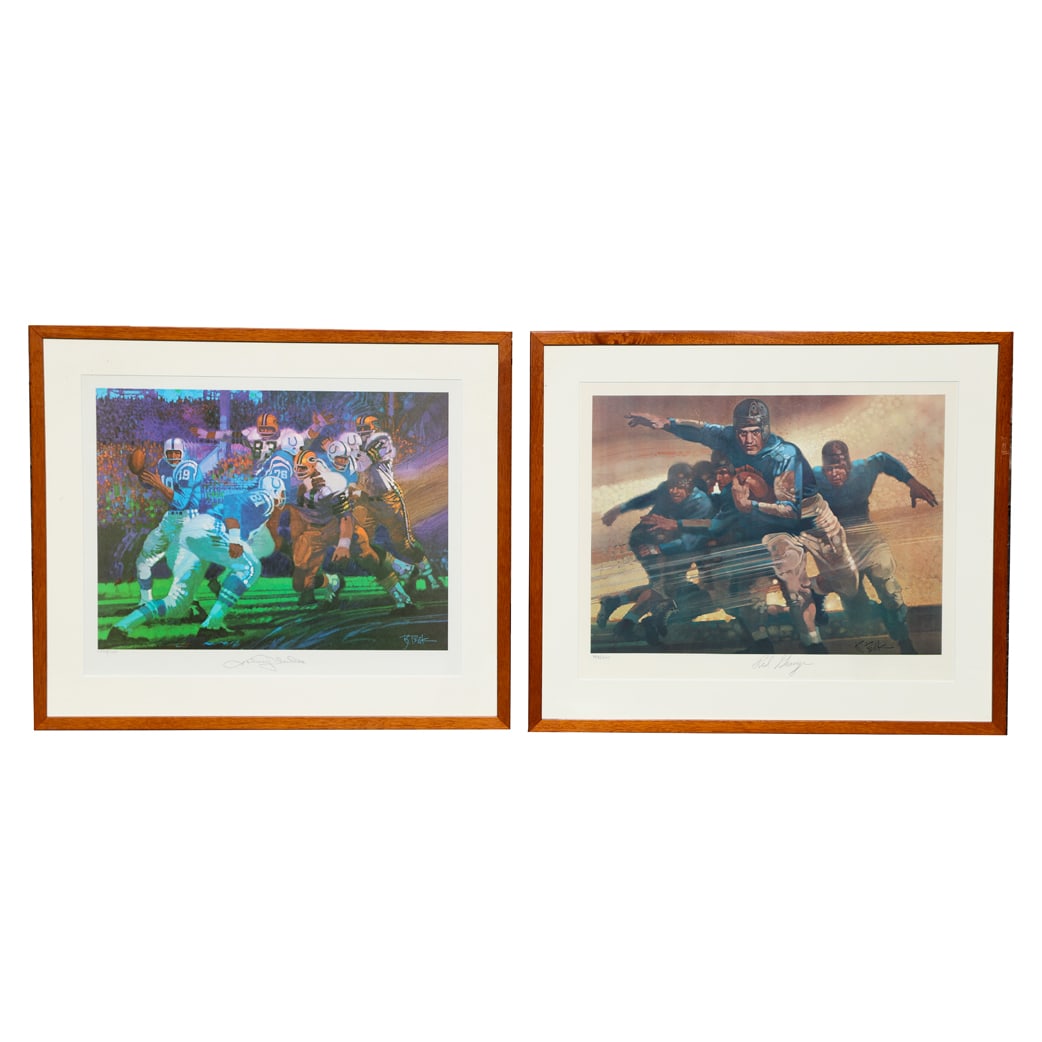 Robert PEAK: Two Football Prints (1 of 8)