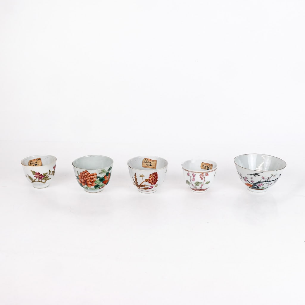 Five Antique Chinese Porcelain Bowls (1 of 9)
